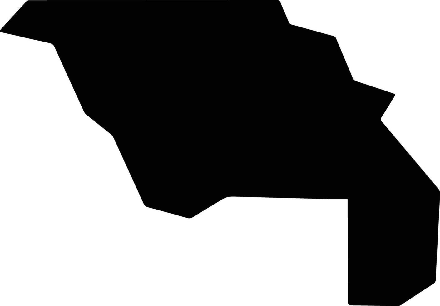 Yolo United States silhouette map vector