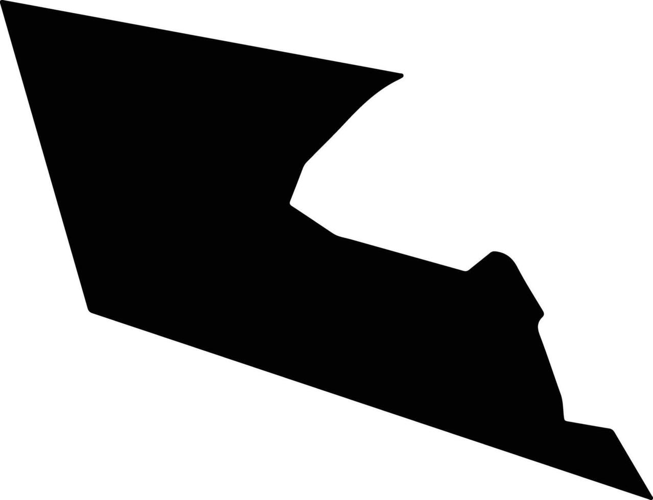 Yonabaru Japan silhouette map vector