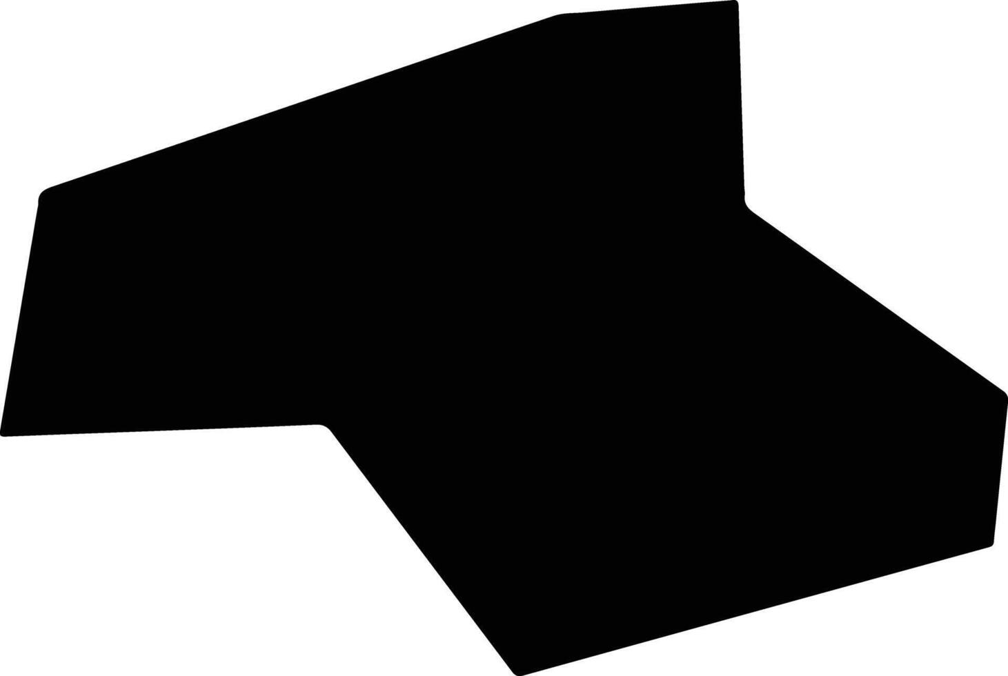 Yongnianxian China silhouette map vector