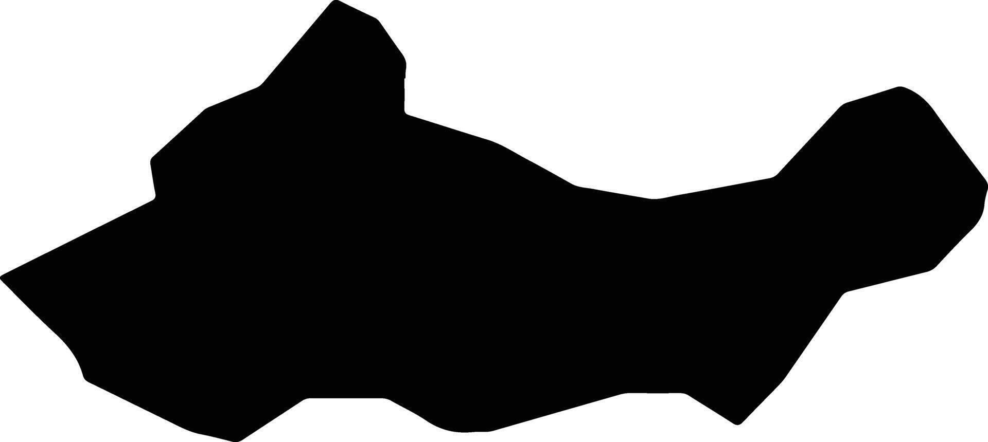 Yonthan North Korea silhouette map vector