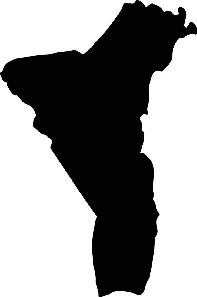 York Castle Jamaica silhouette map vector
