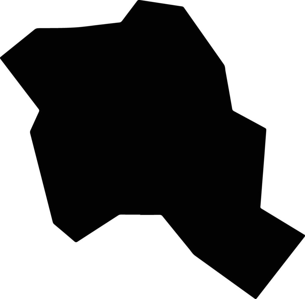 Yoro Japan silhouette map vector