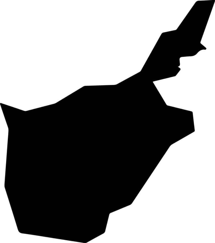 Yosano Japan silhouette map vector