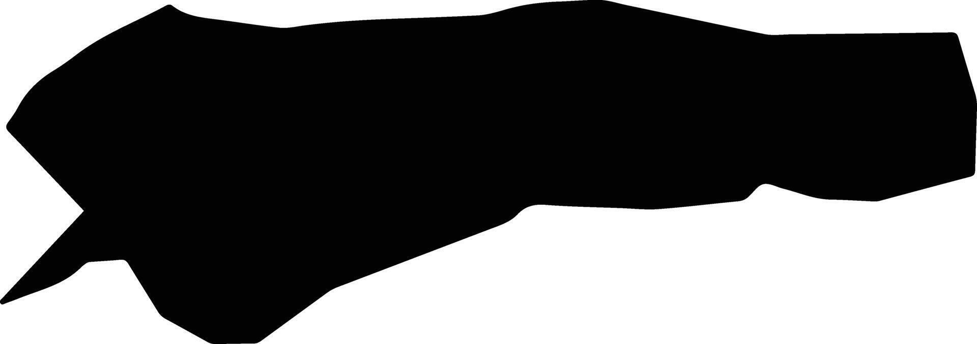 Yosuf Khel Afghanistan silhouette map vector