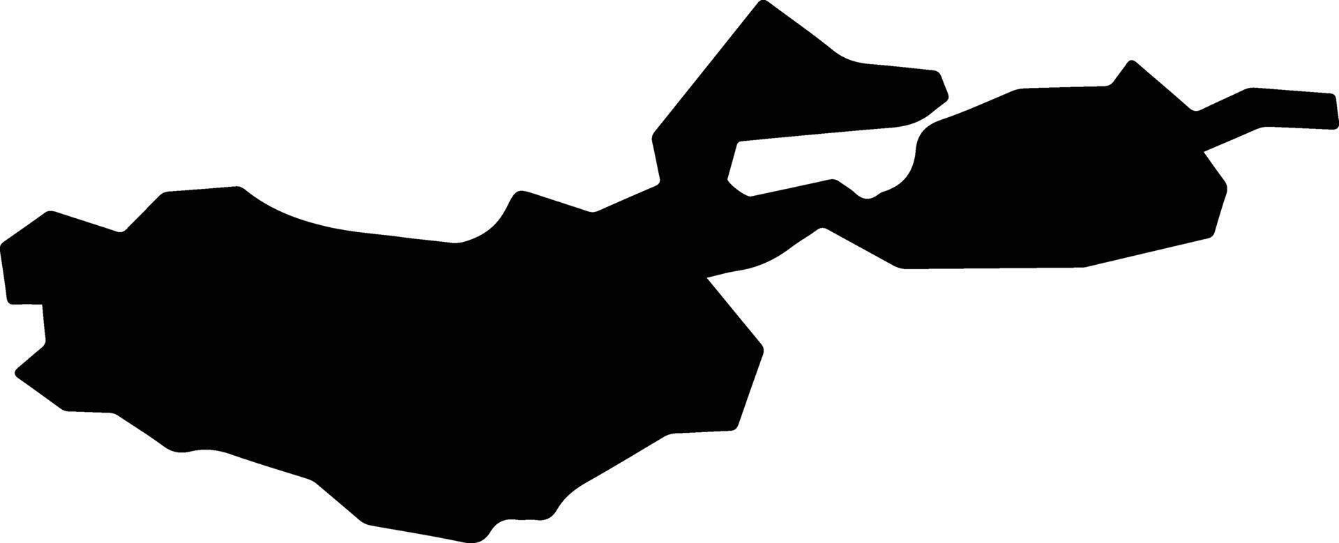 Yoshkar Ola Russia silhouette map vector