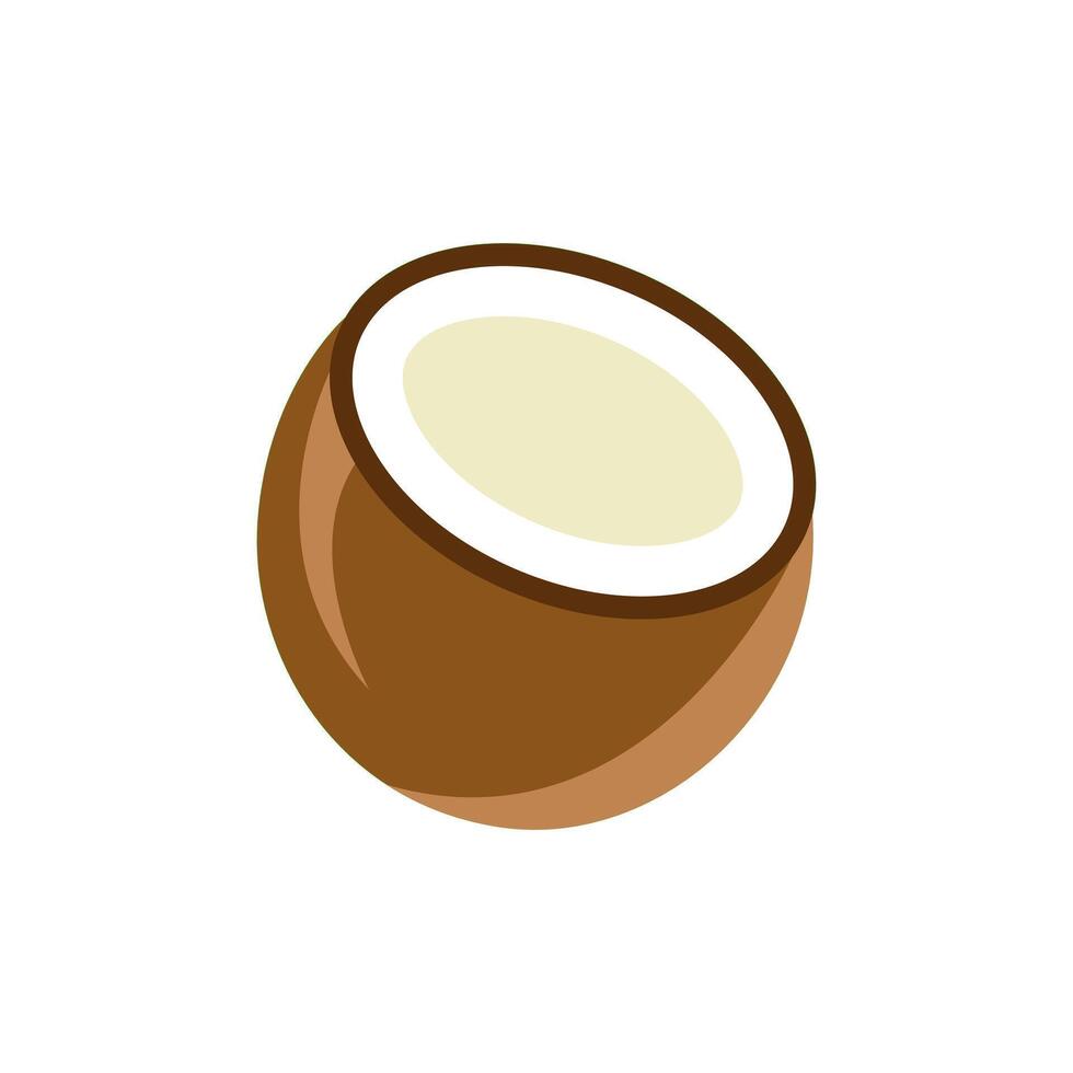 illustration of coconut vector