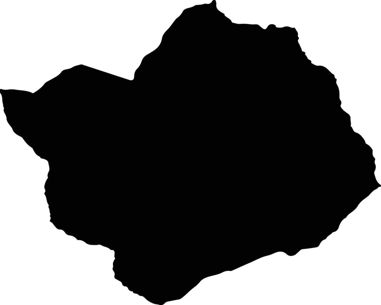 Yryvu Cua Paraguay silhouette map vector