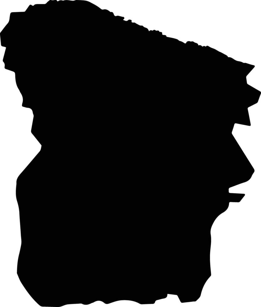Ysyk Ata Kyrgyzstan silhouette map vector