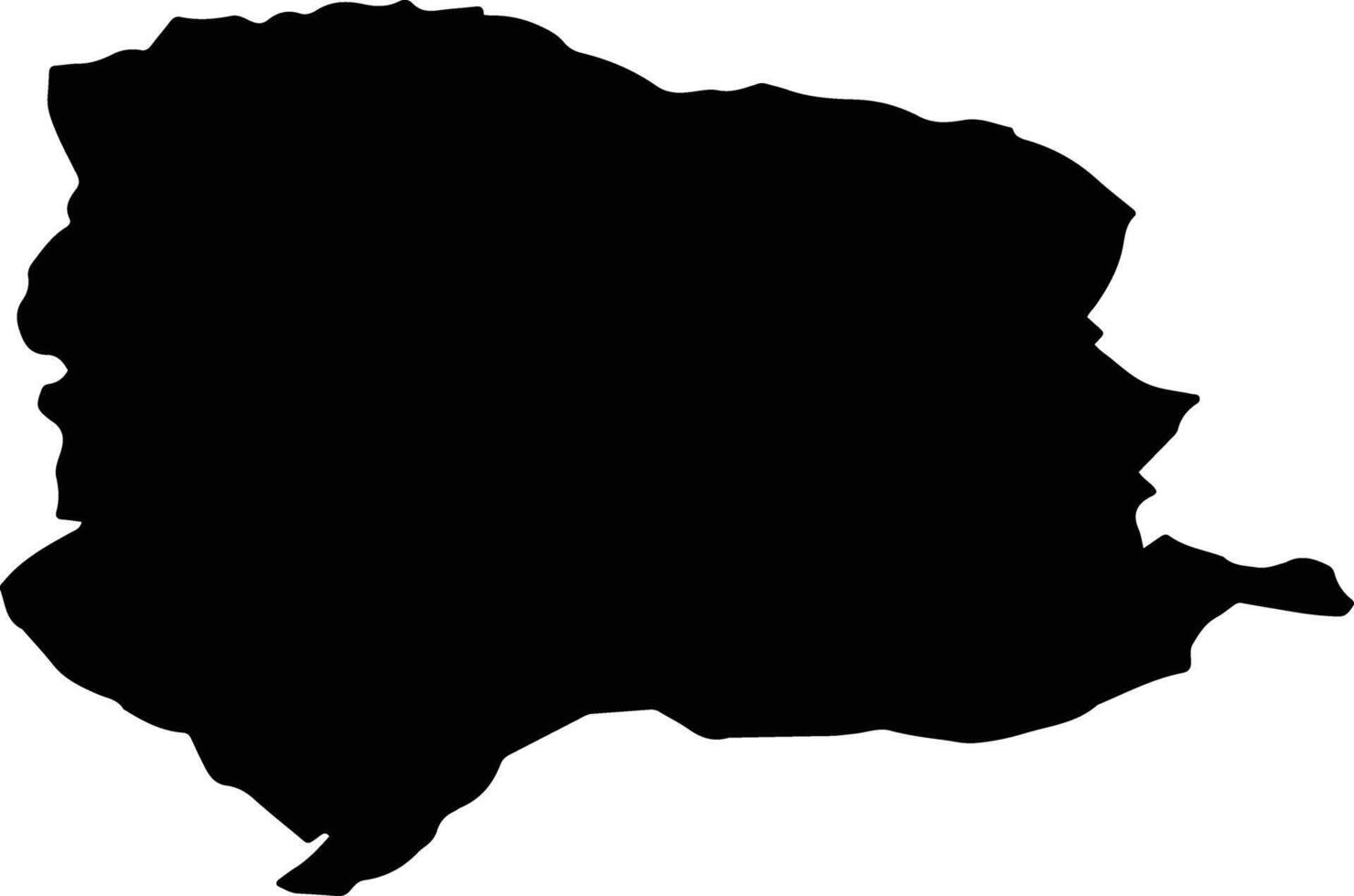 Yuanshan Taiwan silhouette map vector