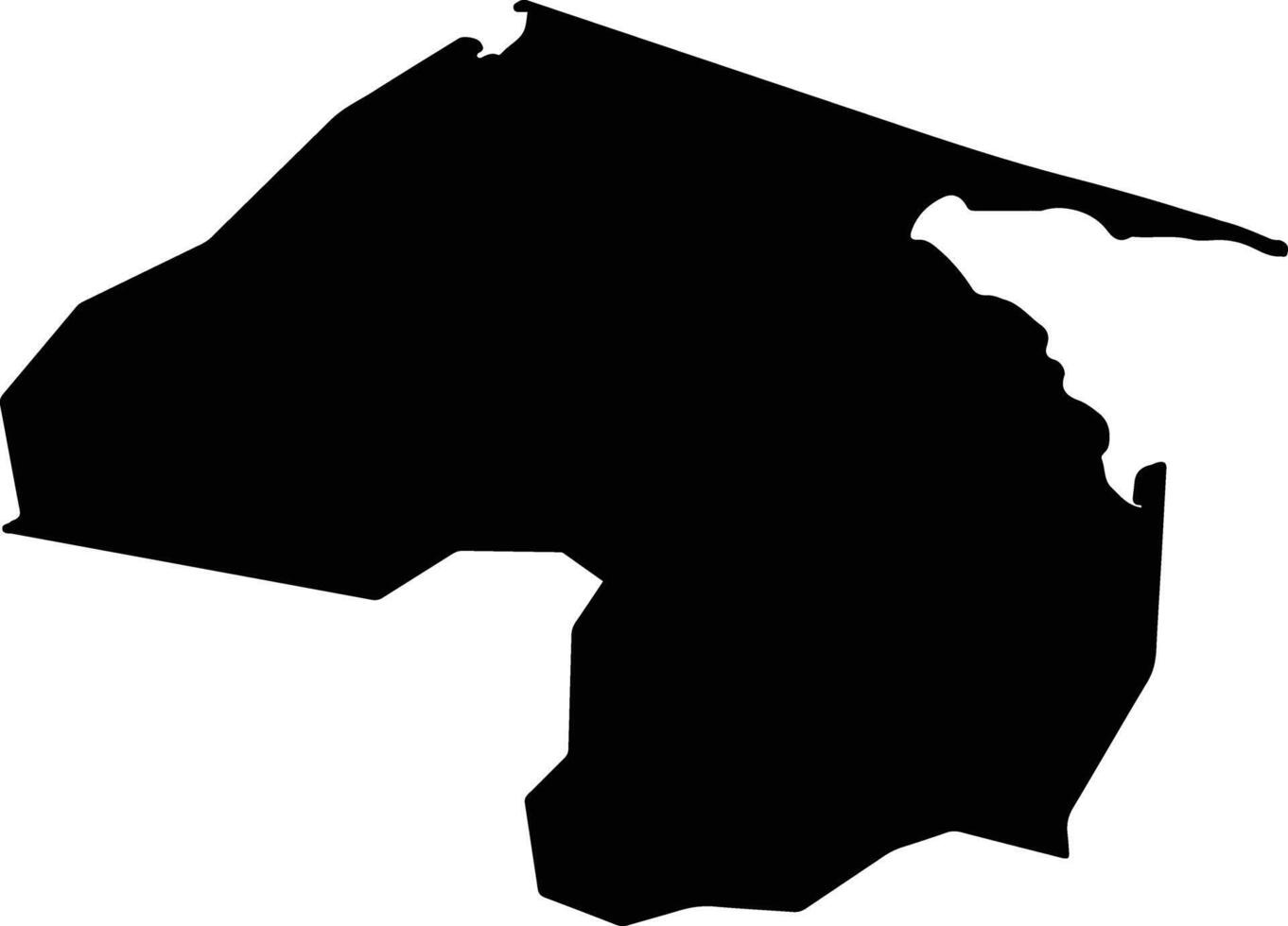 Yubetsu Japan silhouette map vector