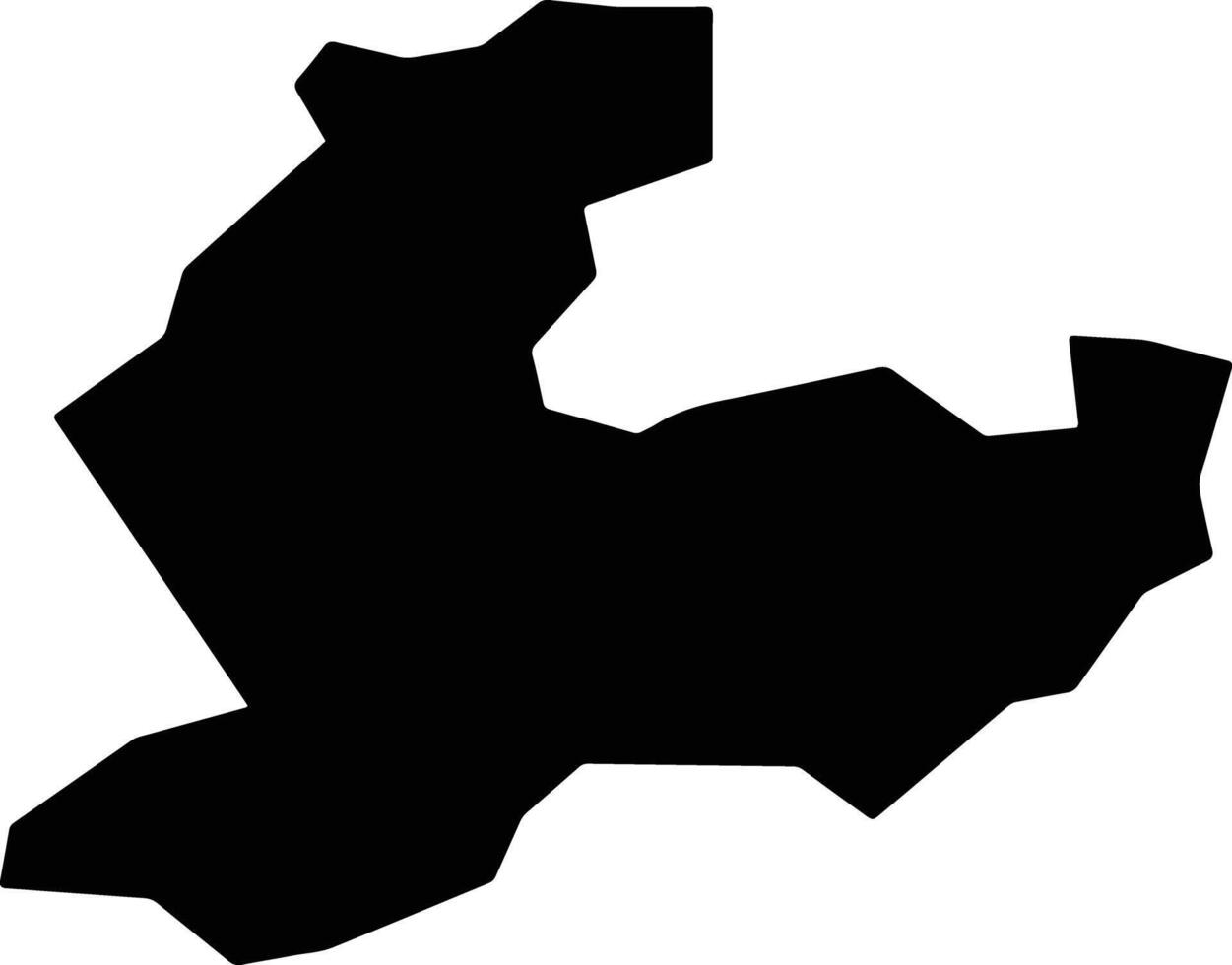 Yufu Japan silhouette map vector