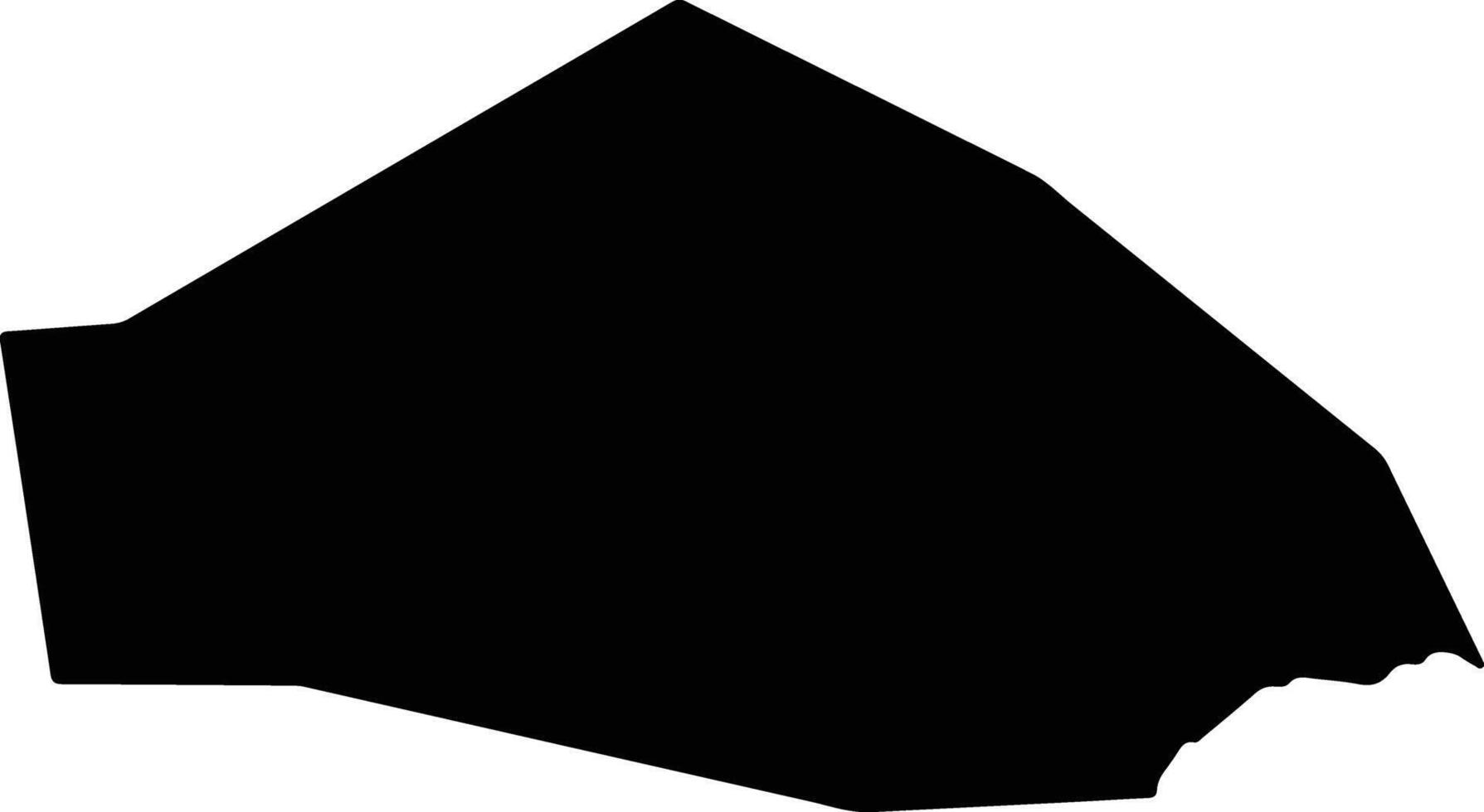Yugawara Japan silhouette map vector