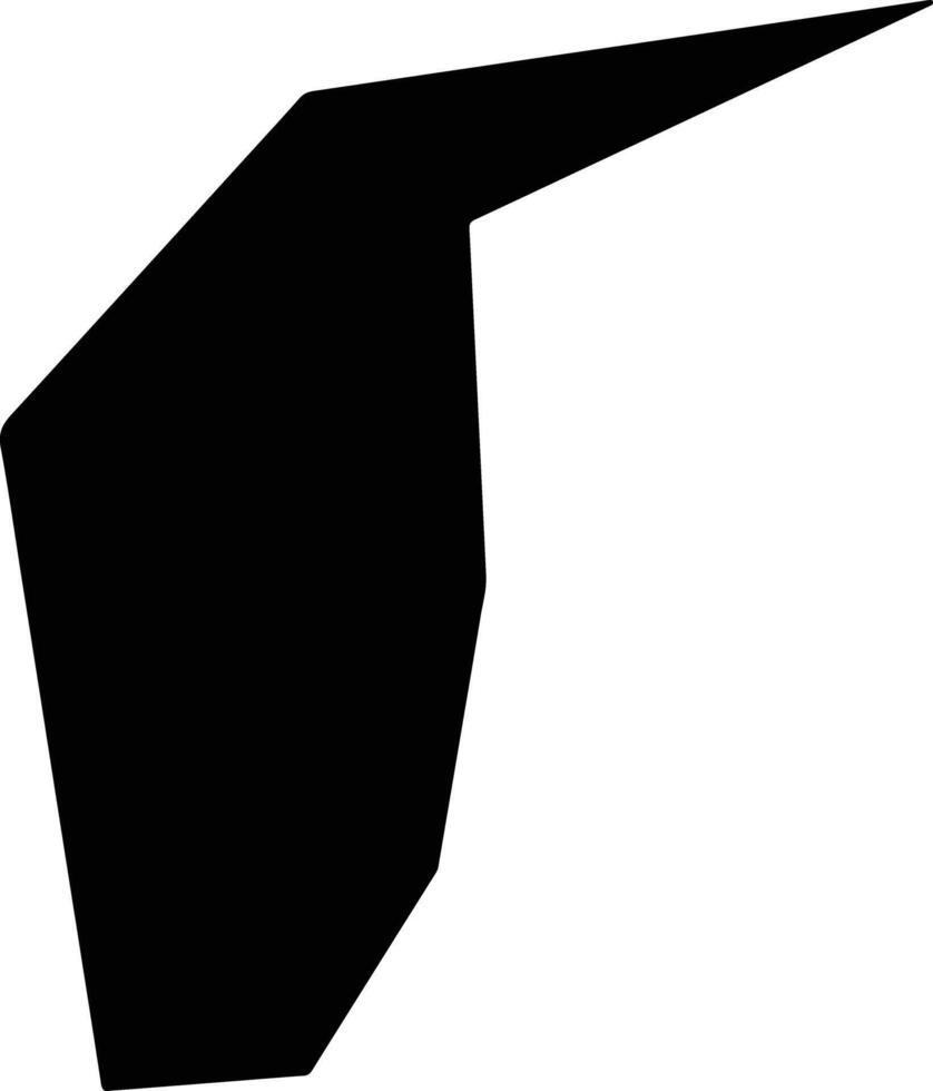Yujiangxian China silhouette map vector
