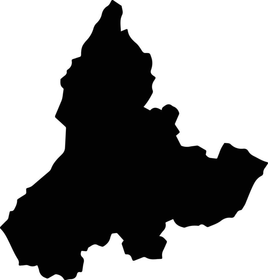Yujing Taiwan silhouette map vector