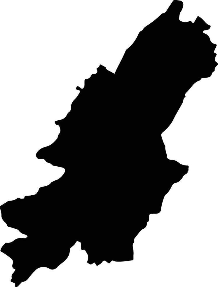 Yuli Taiwan silhouette map vector