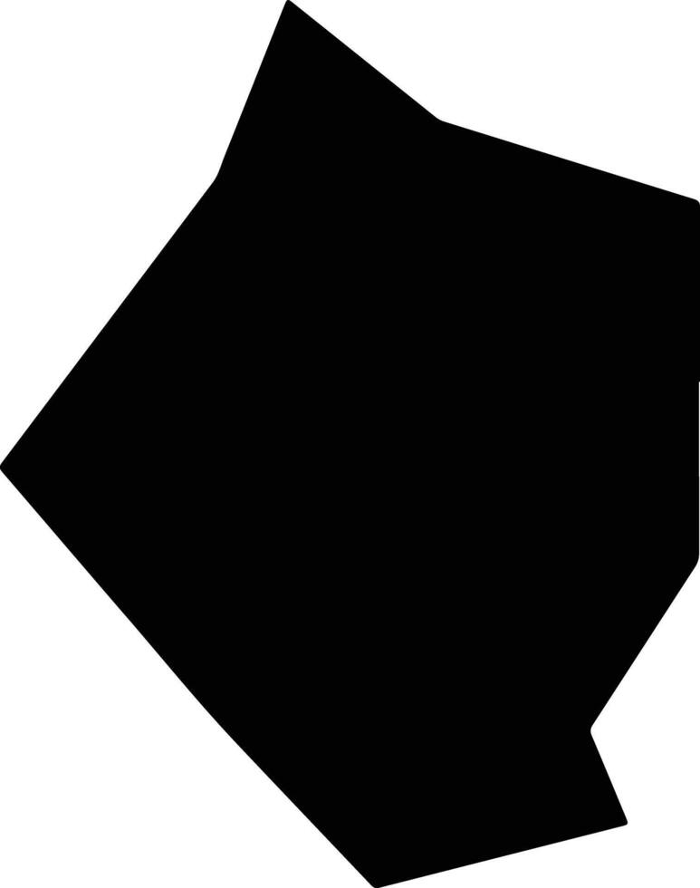 Yulinshi China silhouette map vector