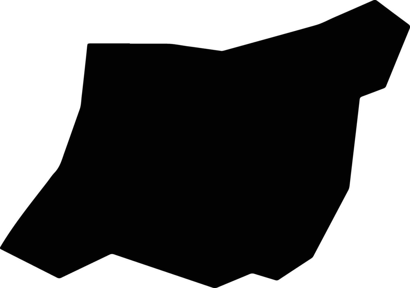 Yumenshi China silhouette map vector