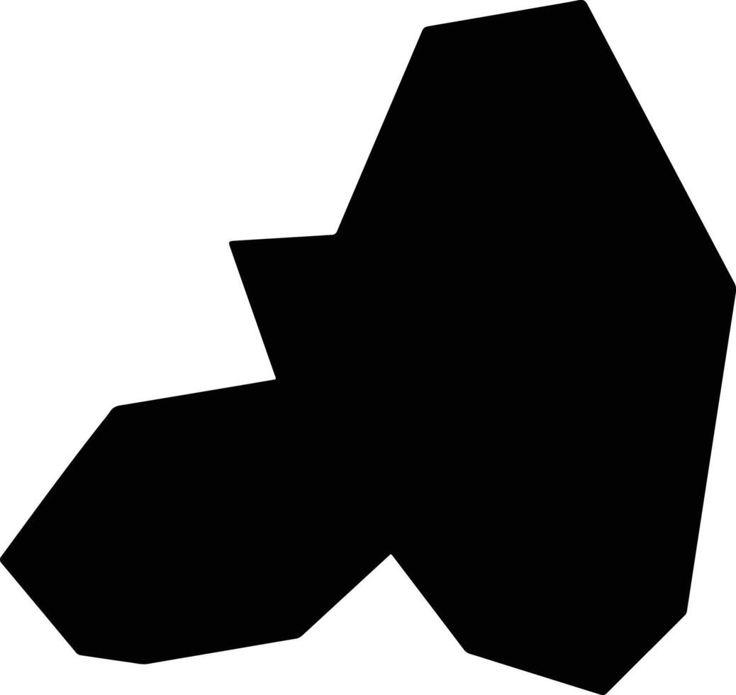Yunxian China silhouette map vector
