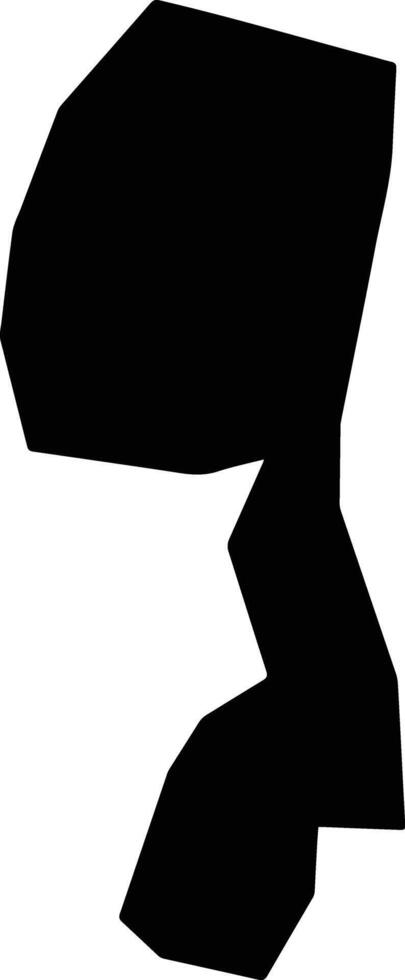 Yupiltepeque Guatemala silhouette map vector
