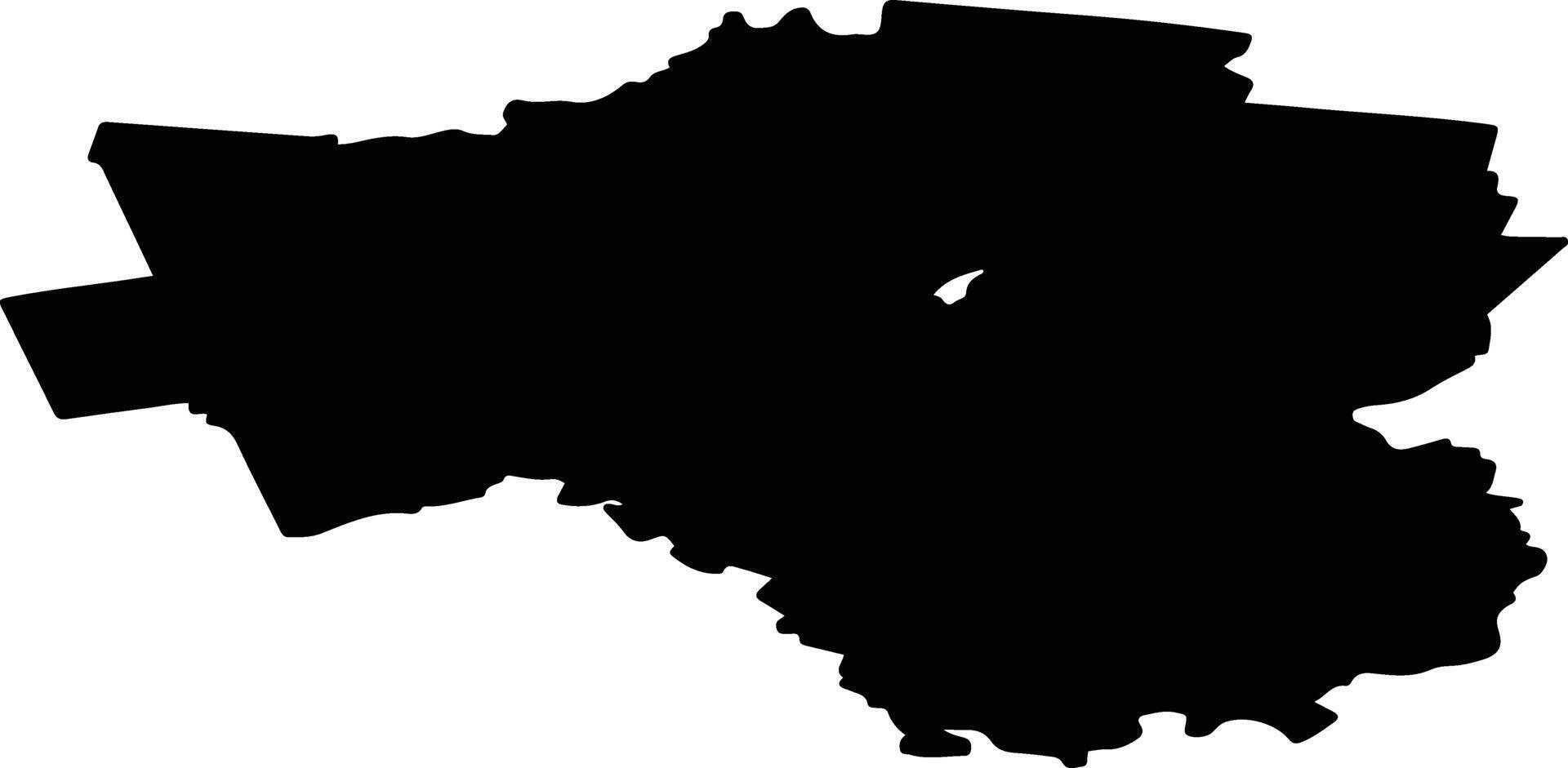 Yuryansky District Russia silhouette map vector
