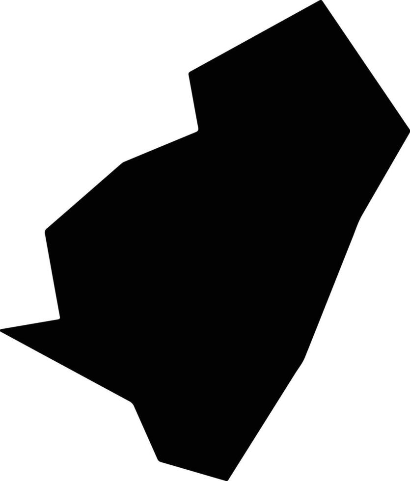 Yuzhongxian China silhouette map vector