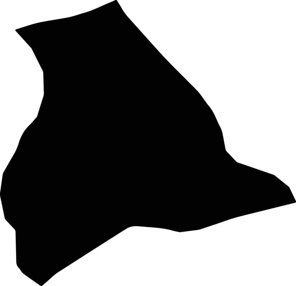 Zabol Iran silhouette map vector