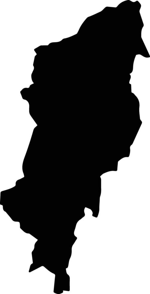 Zacapoaxtla Mexico silhouette map vector
