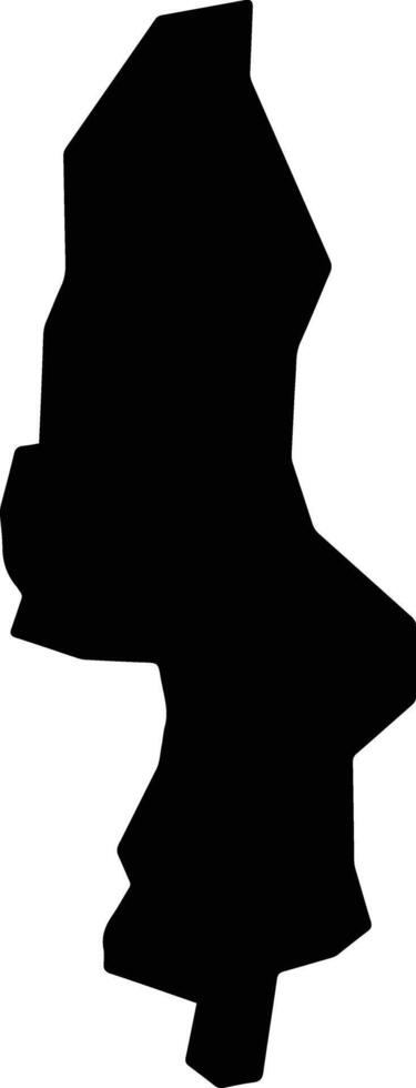 Zacatecoluca El Salvador silhouette map vector