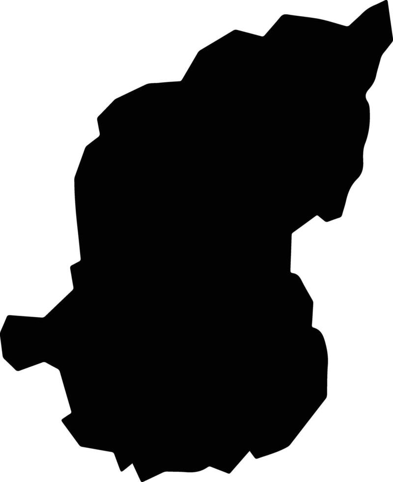 Zacazonapan Mexico silhouette map vector