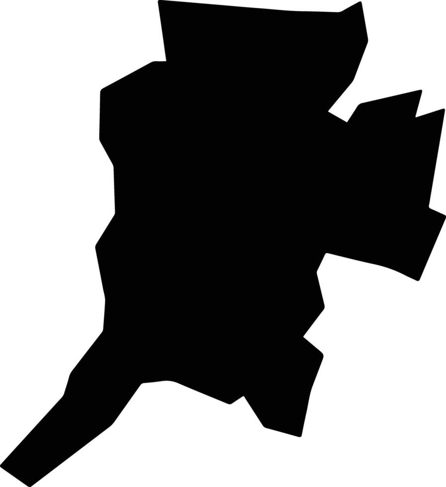 Zacatepec Mexico silhouette map vector