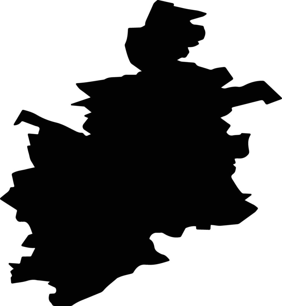 Zadonsky District Russia silhouette map vector