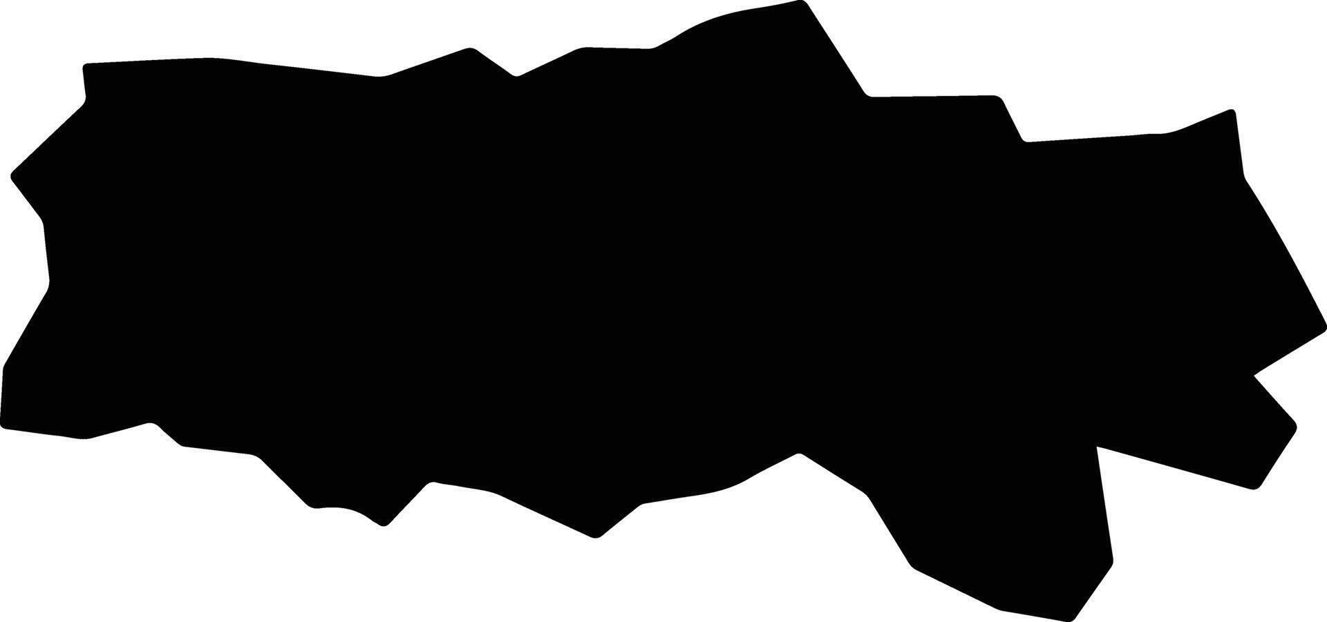 Zaduoxian China silhouette map vector