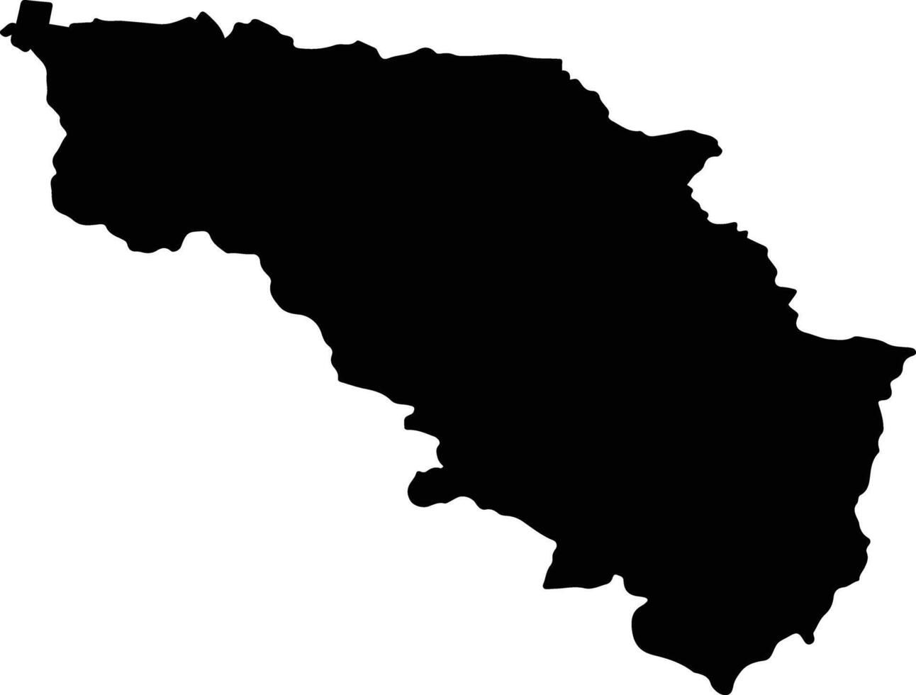 ZAGON Romania silhouette map vector