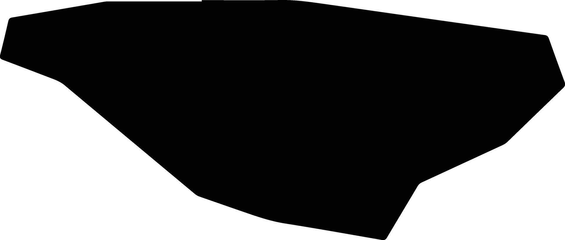 Zaidie Gardens Jamaica silhouette map vector