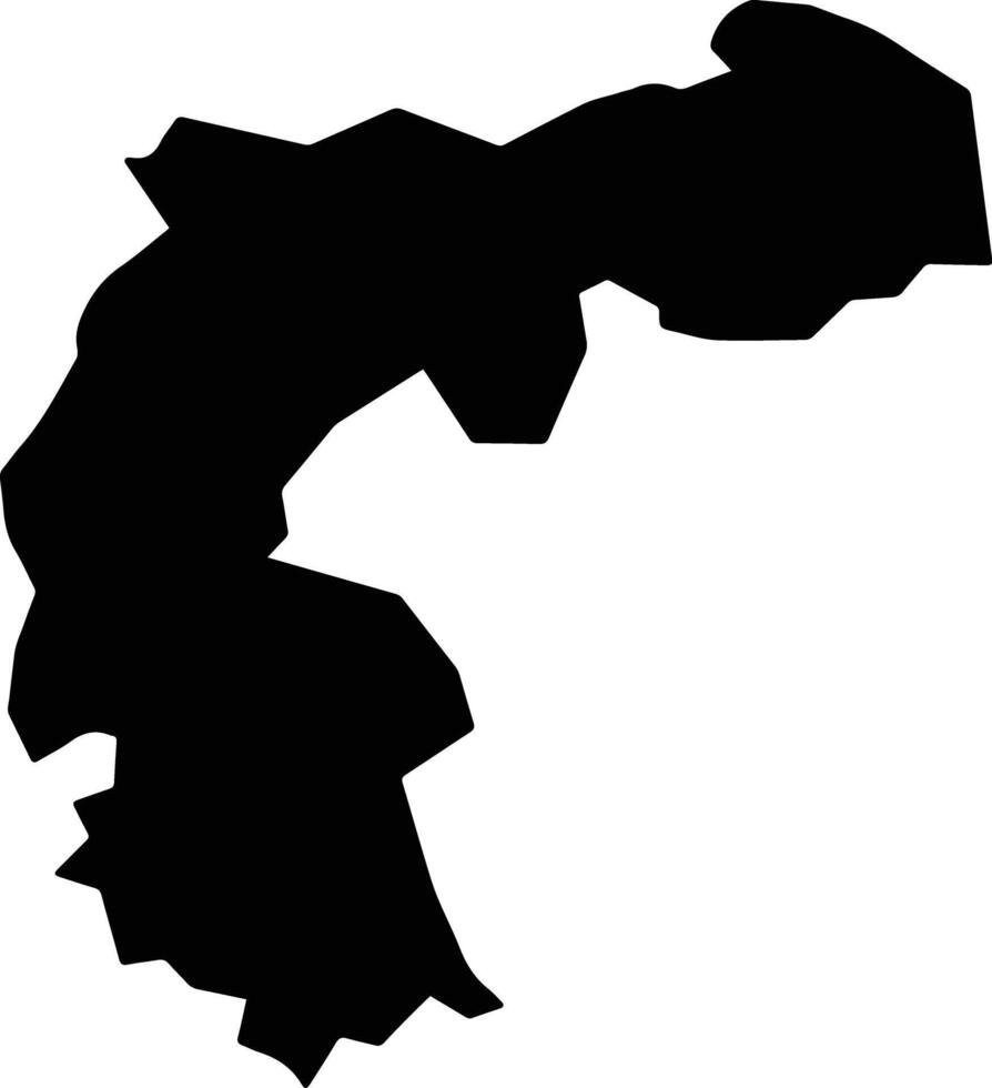 Zaki Nigeria silhouette map vector