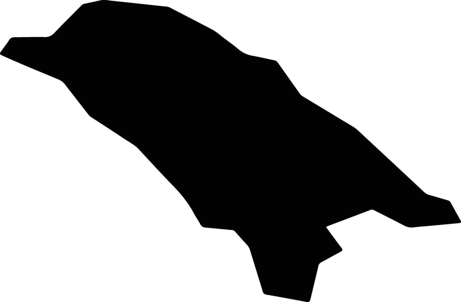 Zaluteqi China silhouette map vector