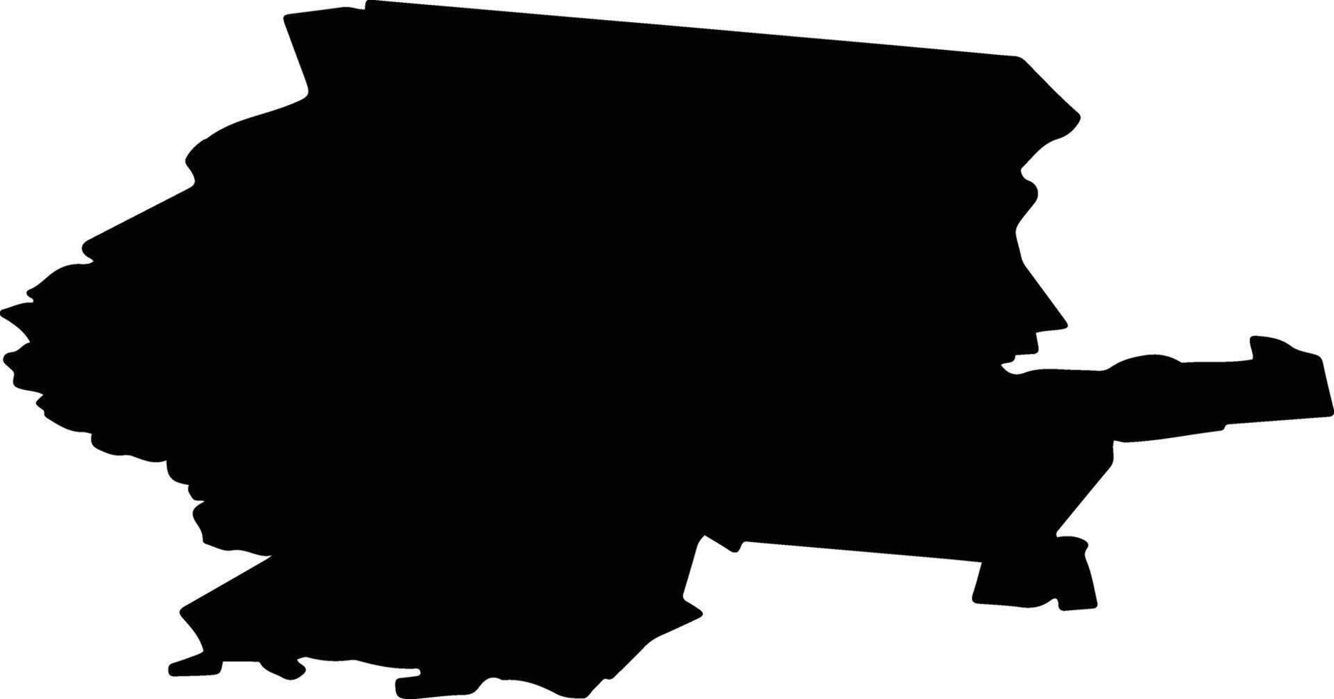 Zalves pag Latvia silhouette map vector