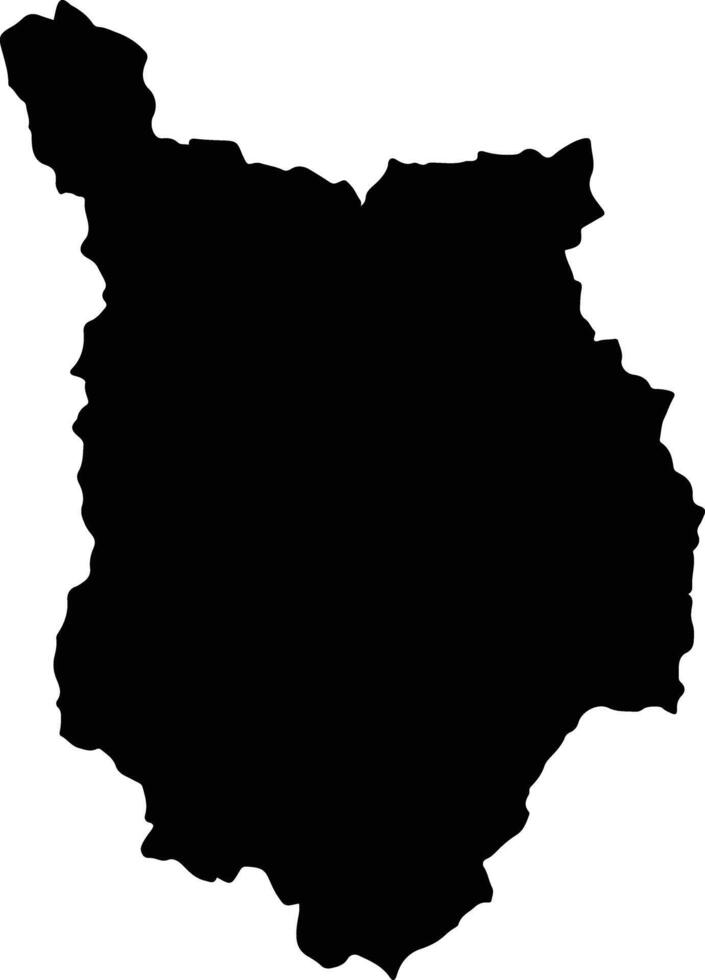 Zamora Ecuador silhouette map vector