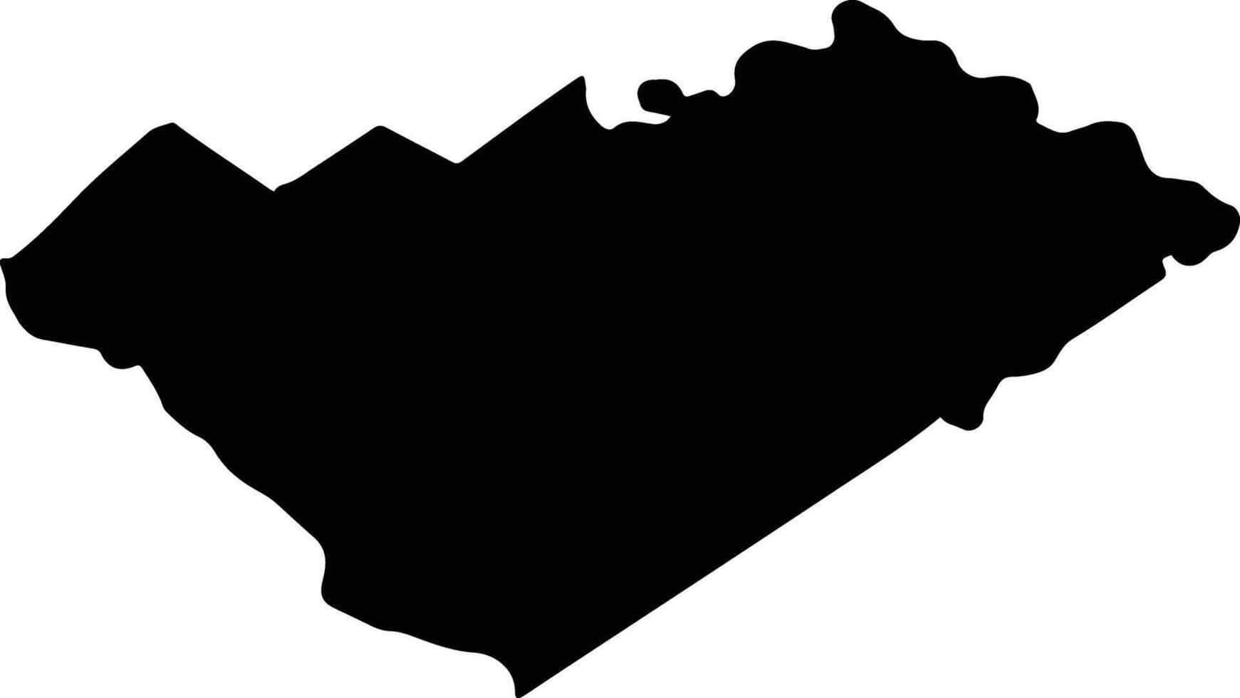 ZAMOSTEA Romania silhouette map vector