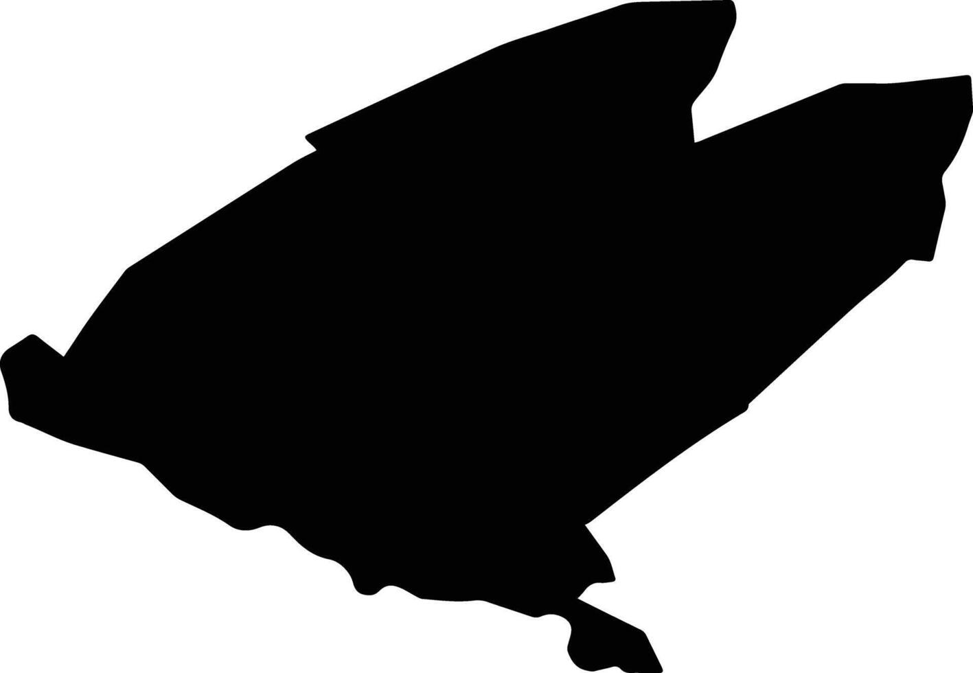 ZANESTI Romania silhouette map vector