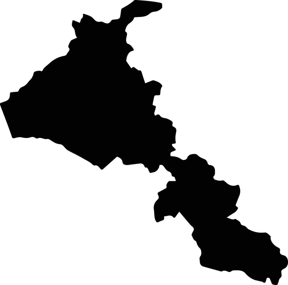 Zapotiltic Mexico silhouette map vector