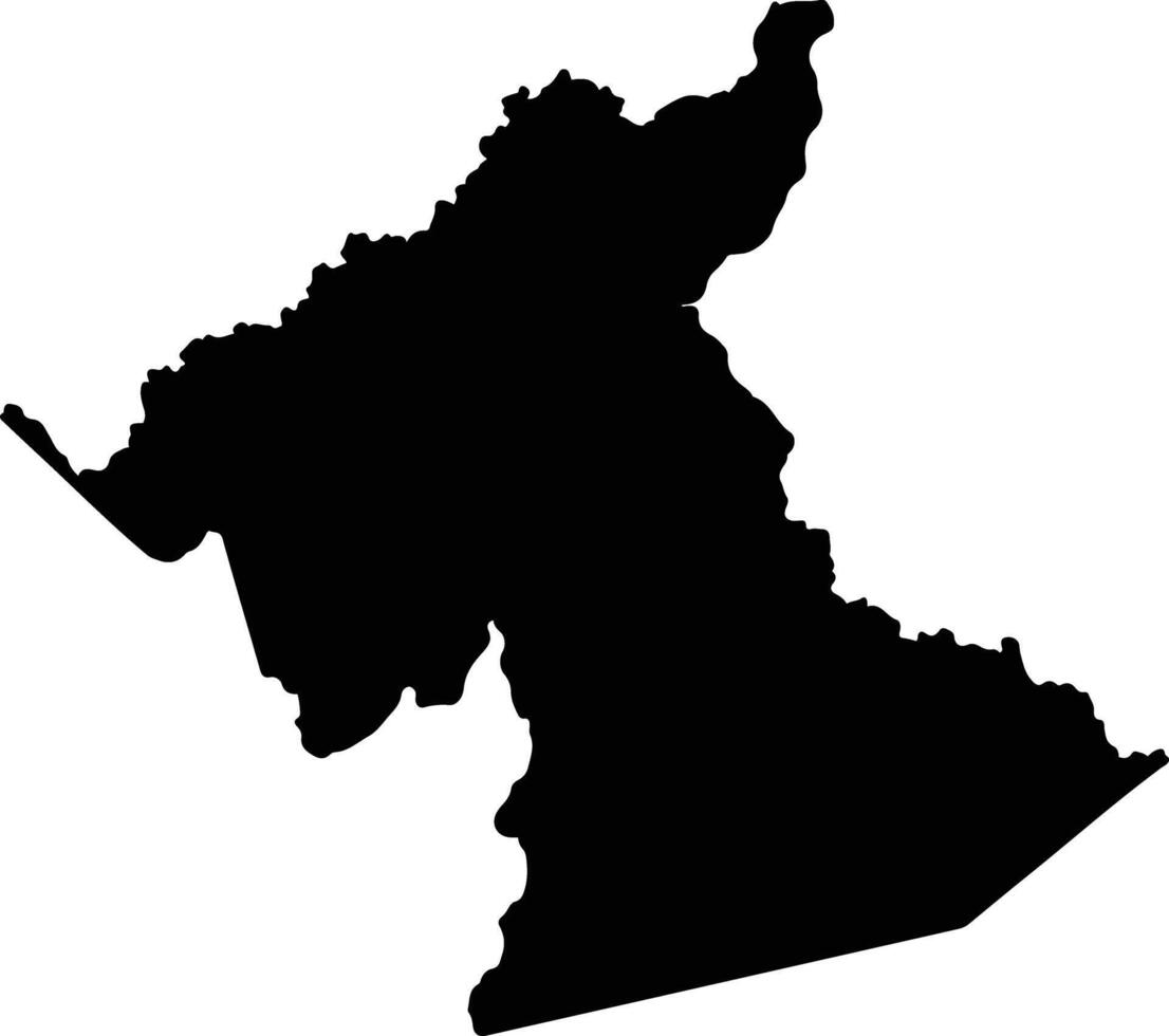 Zaragoza Colombia silhouette map vector