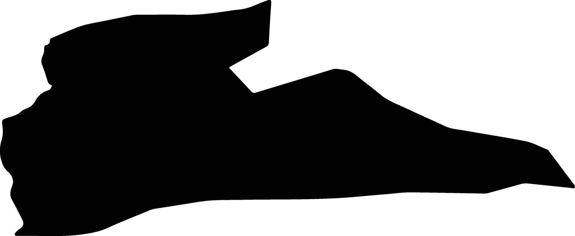 Zaranj Afghanistan silhouette map vector