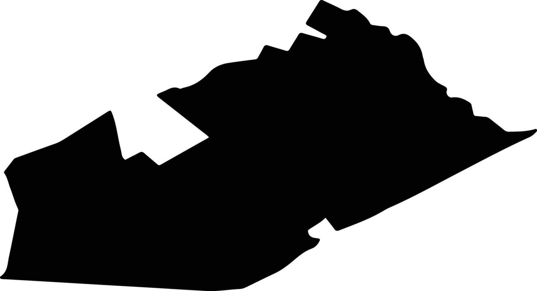 ZARAND Romania silhouette map vector