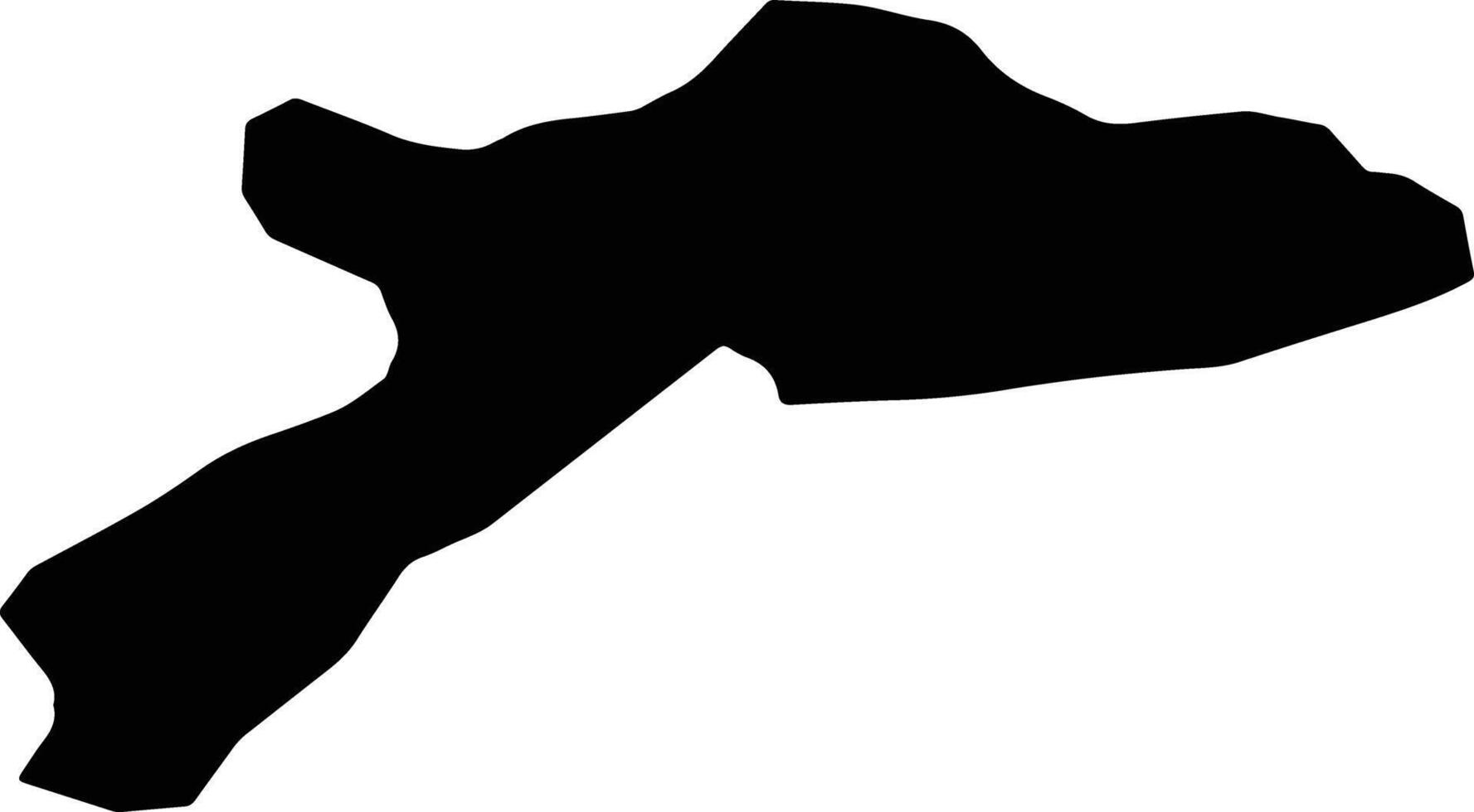 Zarqa Egypt silhouette map vector