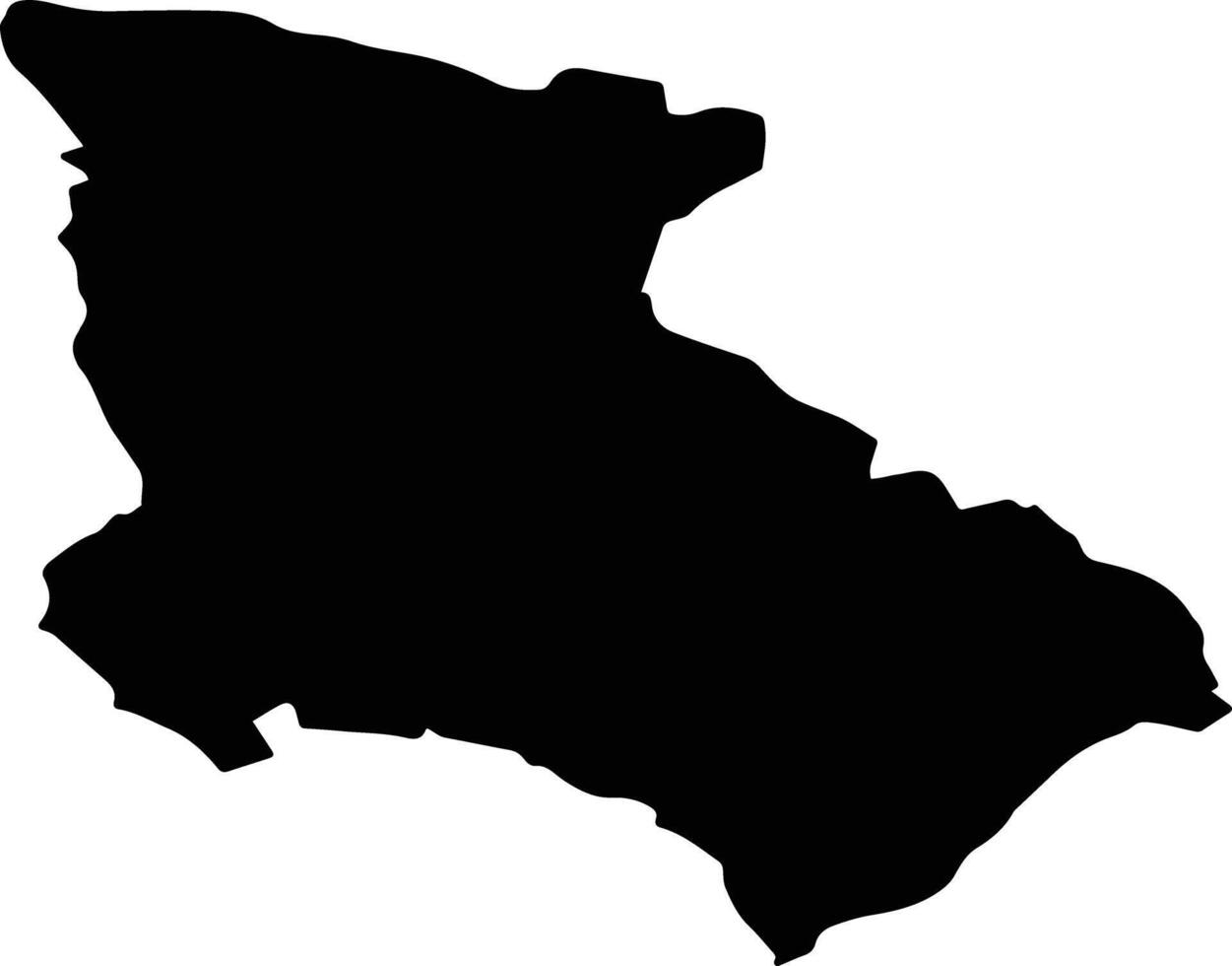 ZAU DE CAMPIE Romania silhouette map vector