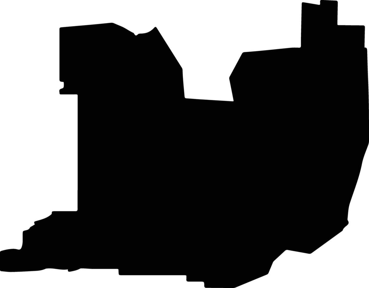 Zavetinsky District Russia silhouette map vector