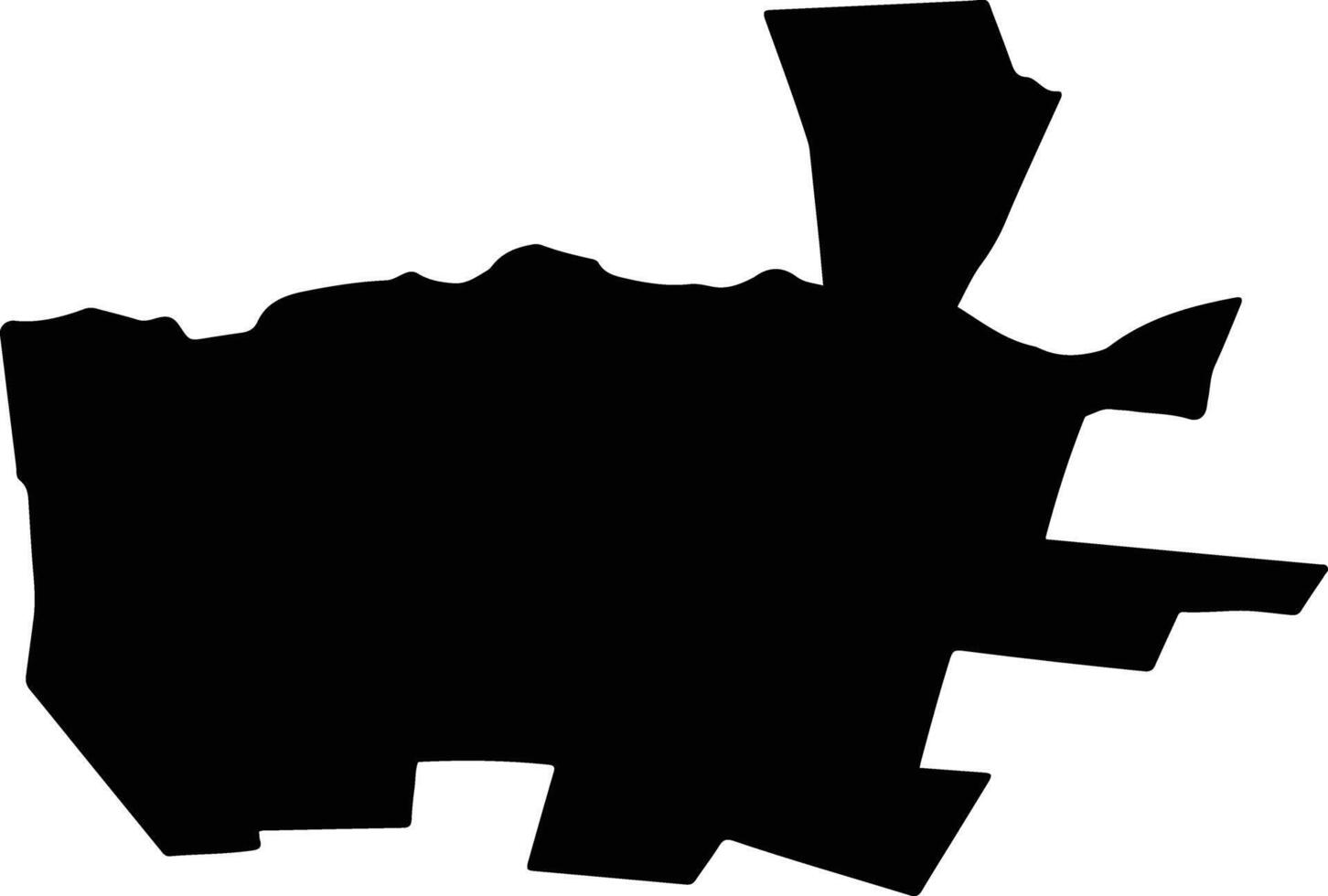 ZAVOAIA Romania silhouette map vector