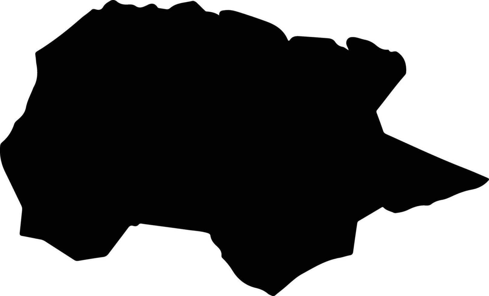 Zavxan Mongolia silhouette map vector
