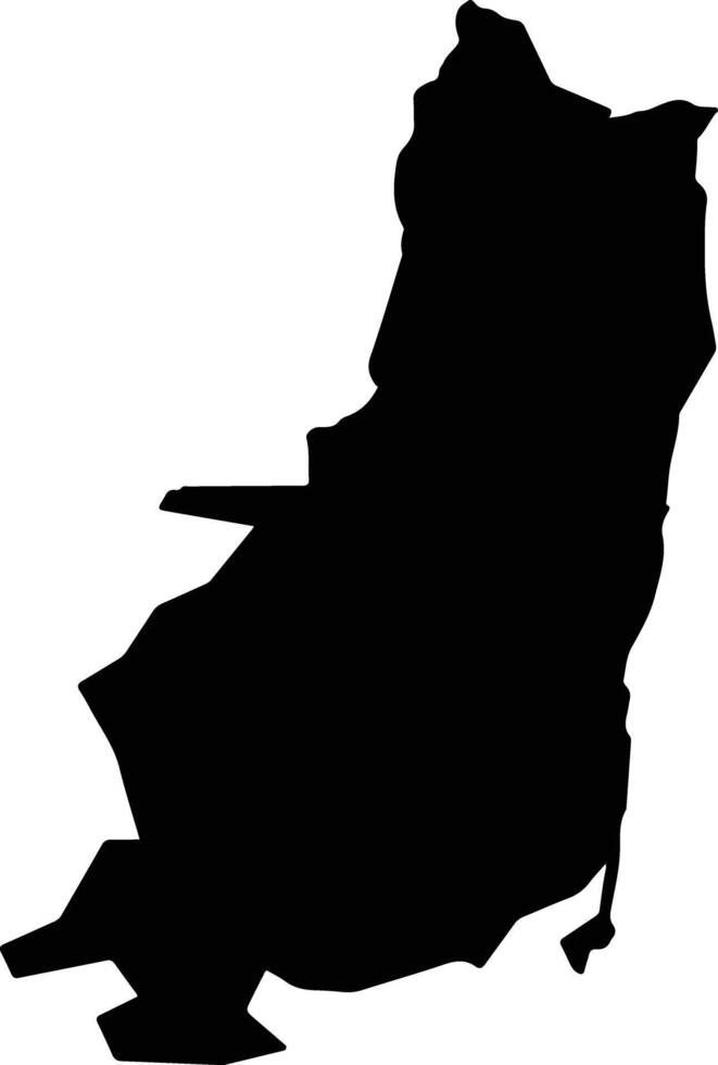 Zefat Israel silhouette map vector